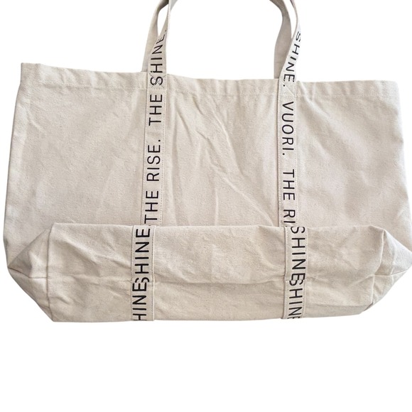 Vuori The Rise The Shine Limited Edition Large Canvas Tote Bag - Picture 6 of 8